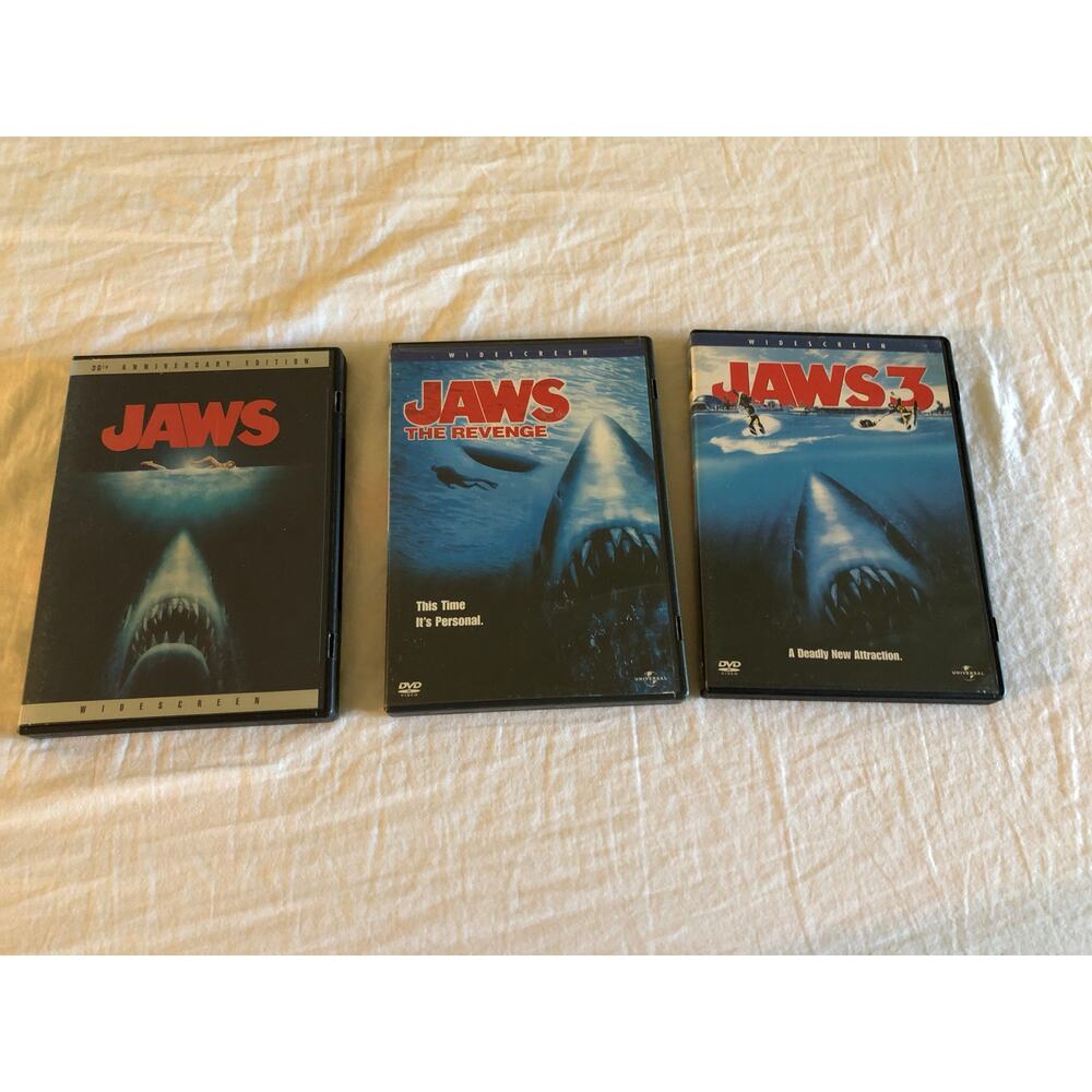 Jaws 1-3 movie dvd bundle